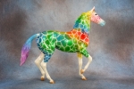 Glossy Rainbow Reticulated Giraffe Decorator